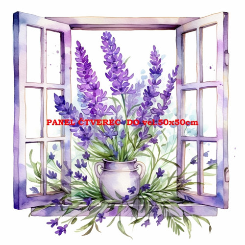 Bavlněný panel - varianty velikostí / 10 x 10cm