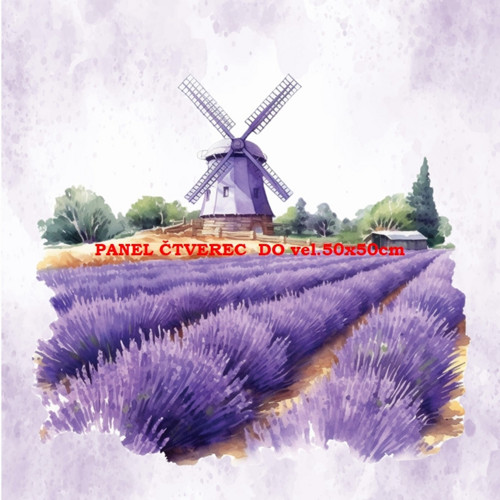 Bavlněný panel - varianty velikostí / 10 x 10cm