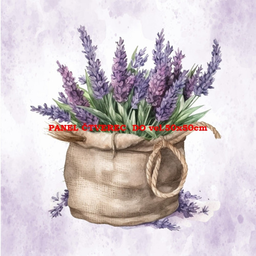 Bavlněný panel - varianty velikostí / 10 x 10cm