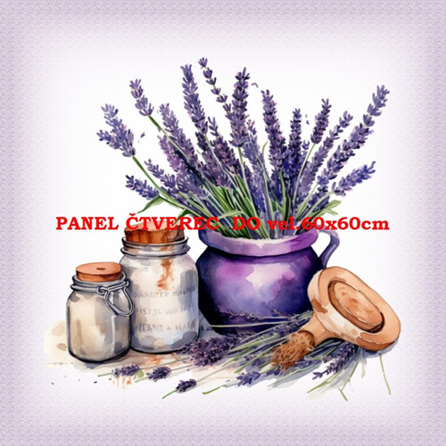 Bavlněný panel - varianty velikostí / 10 x 10cm