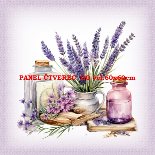 Bavlněný panel - varianty velikostí / 10 x 10cm