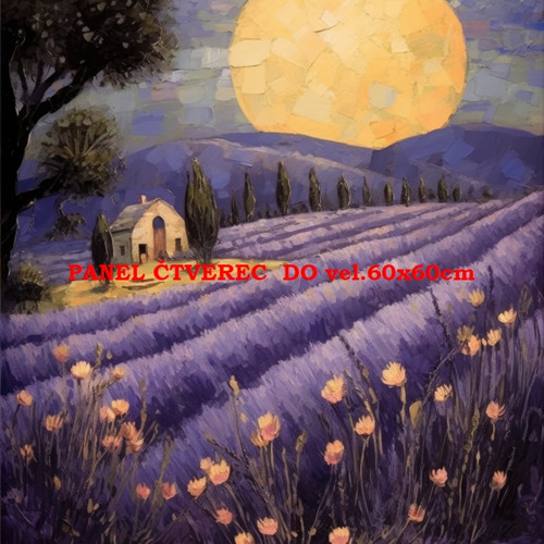 Bavlněný panel - varianty velikostí / 10 x 10cm