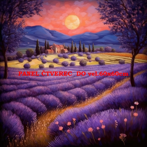 Bavlněný panel - varianty velikostí / 10 x 10cm