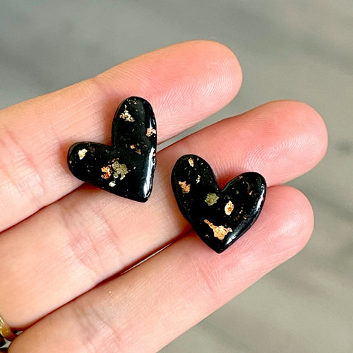 Puzetové naušnice Sparkling Hearts Mix P005