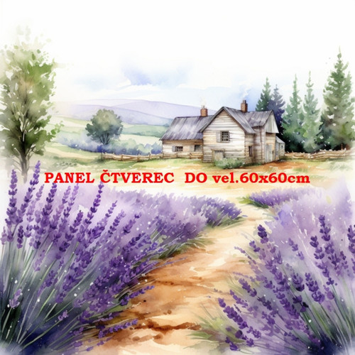 Bavlněný panel - varianty velikostí / 10 x 10cm