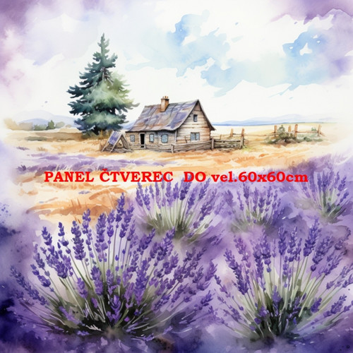 Bavlněný panel - varianty velikostí / 10 x 10cm
