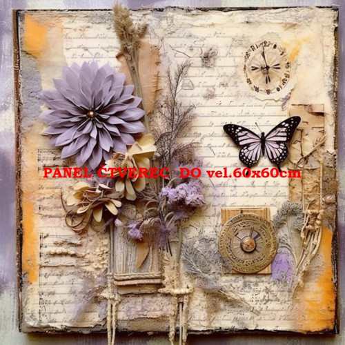 Bavlněný panel - varianty velikostí / 10 x 10cm