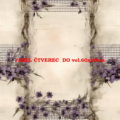 Bavlněný panel - varianty velikostí / 10 x 10cm