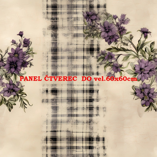 Bavlněný panel - varianty velikostí / 10 x 10cm