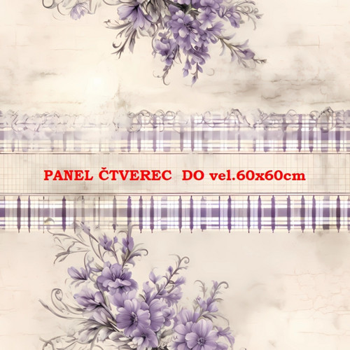 Bavlněný panel - varianty velikostí / 10 x 10cm