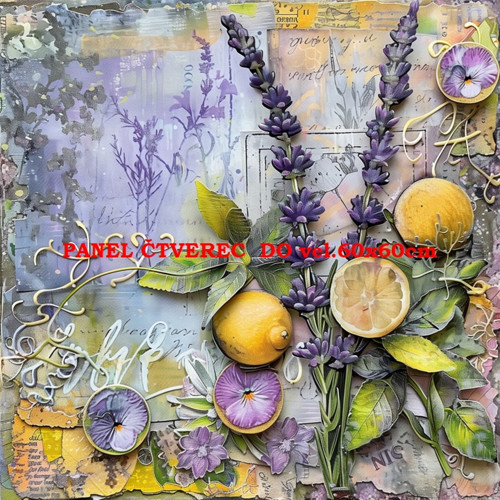 Bavlněný panel - varianty velikostí / 10 x 10cm — foto 1