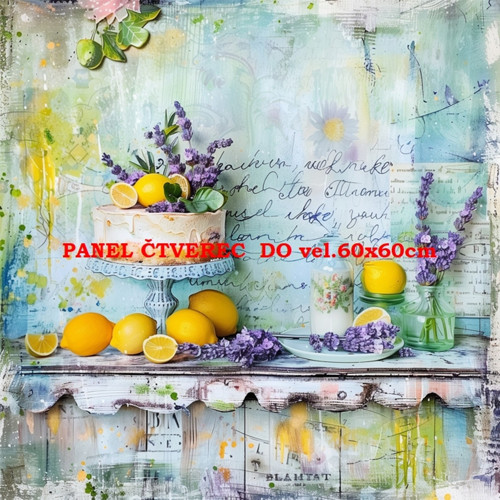 Bavlněný panel - varianty velikostí / 10 x 10cm