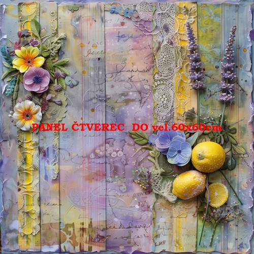 Bavlněný panel - varianty velikostí / 10 x 10cm — foto 1