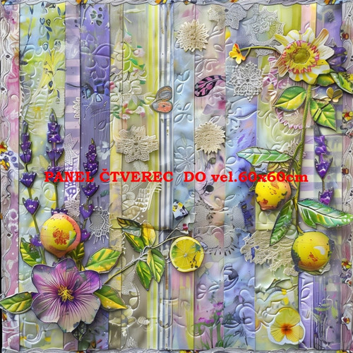 Bavlněný panel - varianty velikostí / 10 x 10cm — foto 1