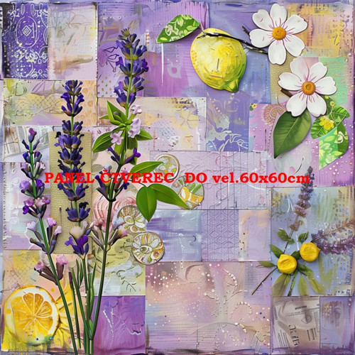 Bavlněný panel - varianty velikostí / 10 x 10cm — foto 1