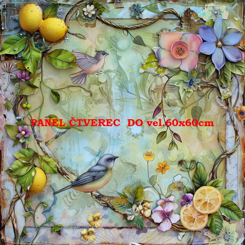 Bavlněný panel - varianty velikostí / 10 x 10cm
