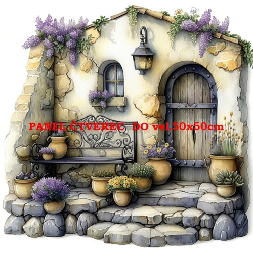 Bavlněný panel - varianty velikostí / 10 x 10cm
