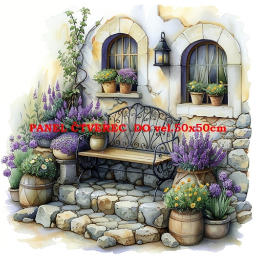 Bavlněný panel - varianty velikostí / 10 x 10cm