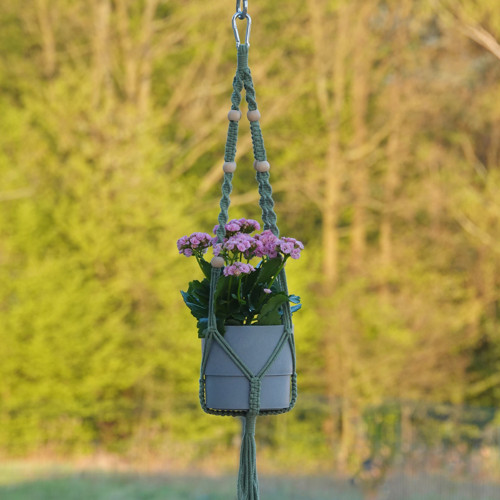 Macramé závěsný květináč
