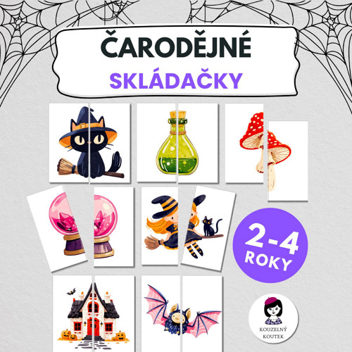 Čarodějné skládačky | Puzzle | Pálení čarodějnic |