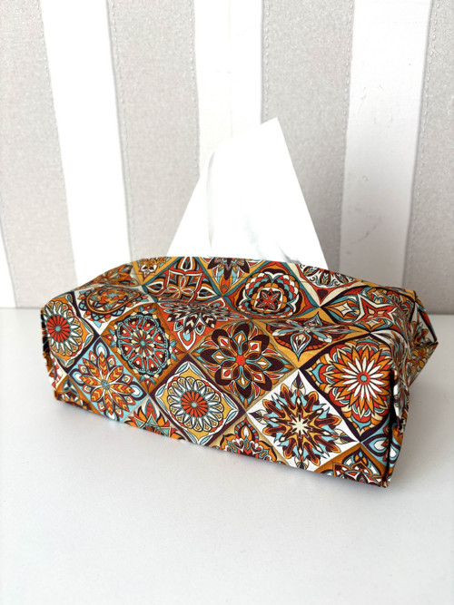 Mozaika barev-Obal na kapesníky v boho stylu