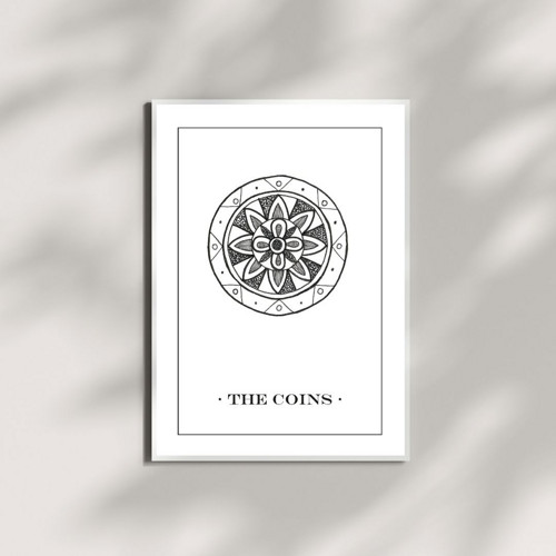 Autorský tisk A5: Tarot – Mince