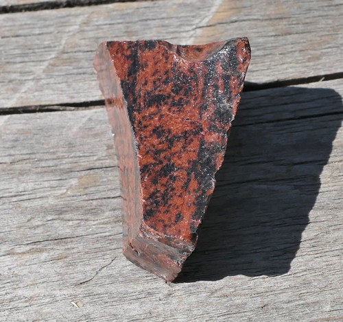 Surový obsidián mahagonový , moka V3941