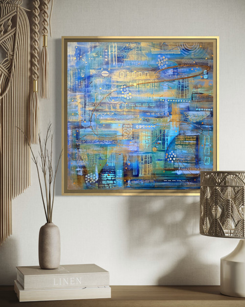 City Blues, 90x90cm