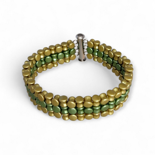 Náramek Pellet Line | Olive Gold