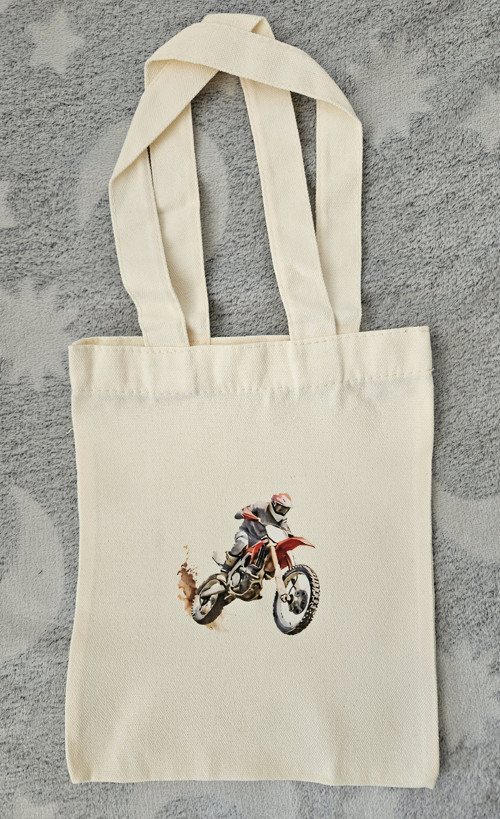 Plátěná taštička Motorka