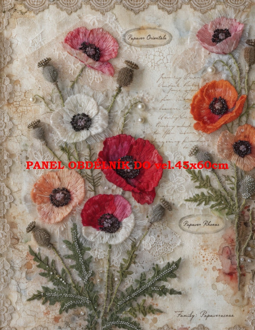Bavlněný panel 15x20 cm - skladem — foto 1