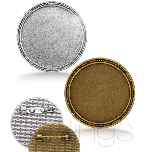 1 ks > Brož 30mm / Varianta starostříbro