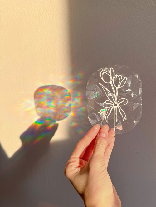 Lapač slunce suncatcher – Tulipány