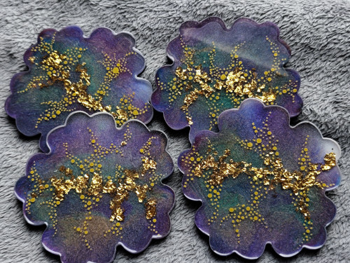 Resin Coasters/ Podtácky z pryskyřice