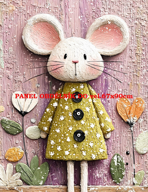Bavlněný panel 12x15 cm - skladem