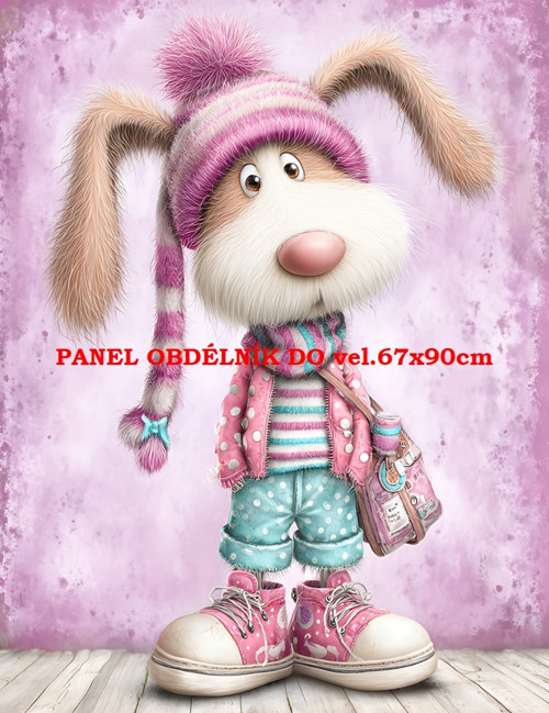 Bavlněný panel 8x10 cm - skladem
