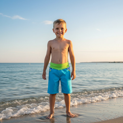 Chlapecké softshellové kraťasy -surf modré II