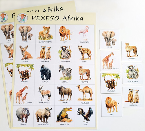 Pexeso AFRIKA