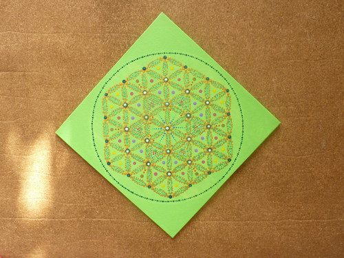 Obraz na plátně tečkovaná mandala