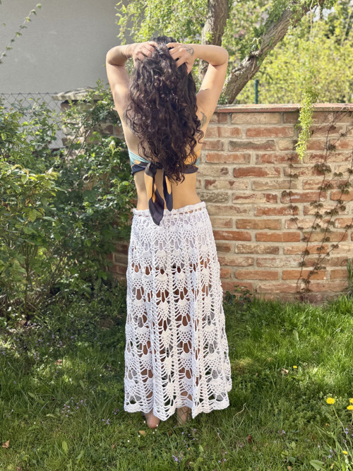 Háčkovaná sukně Boho