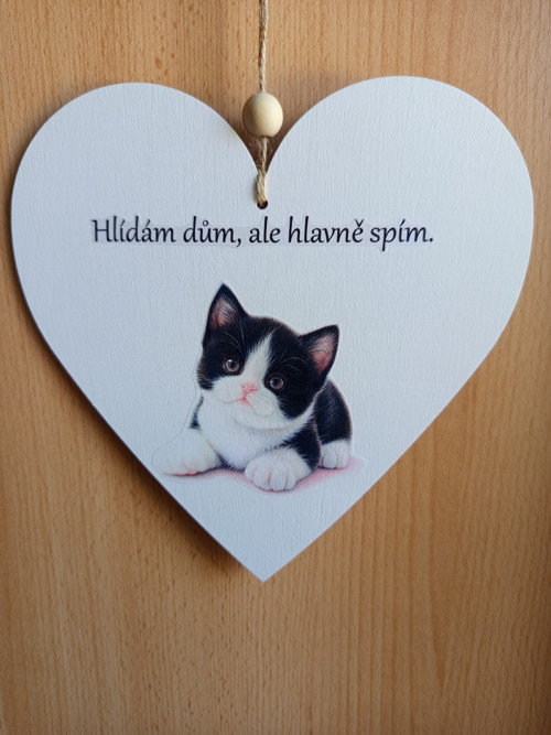 Kočka: Srdce „Hlavně spím“ — foto 1