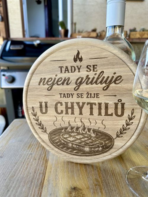 Dřevěné rodinné prkénko