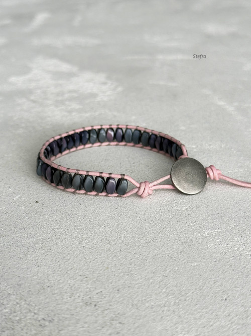 Pink soft shadow - wrap náramek pro ni