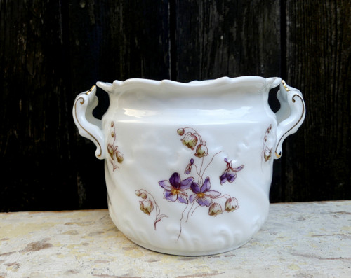 Fialky... porcelánová cukřenka — foto 1