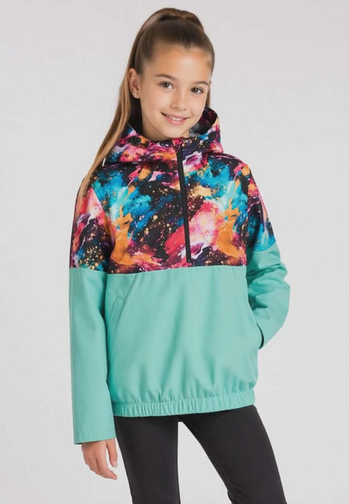 Softshellová bunda mramor/mint vel. 152