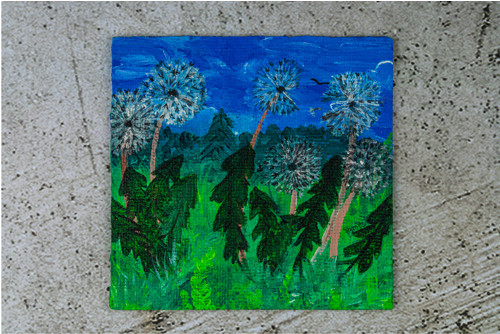 Dandelions forest