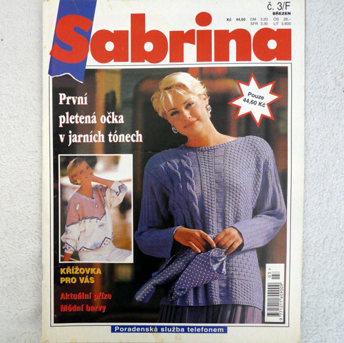 Sabrina č.3/F - První pletená očka