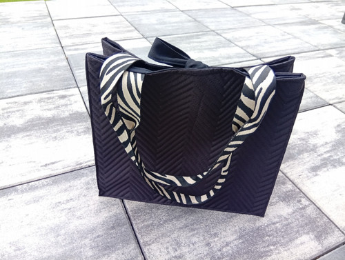 Kabelka/taška z kočárkoviny "zebra"
