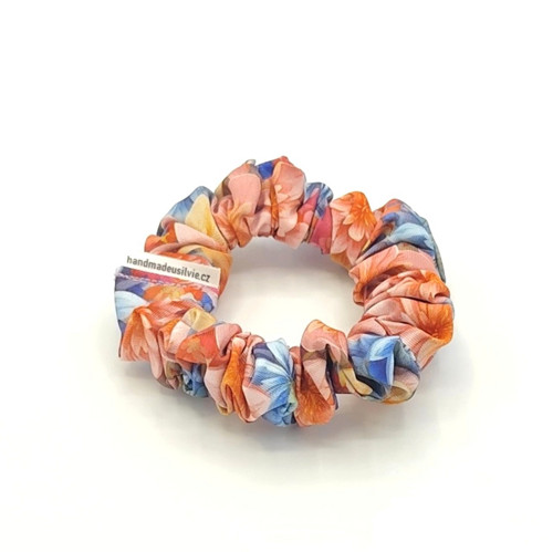 Scrunchie gumička Jarní květy VI. S — foto 1