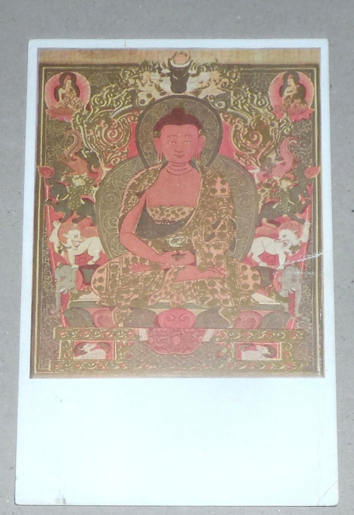 POHLEDNICE • Tibetská thanka, buddhistická thangka